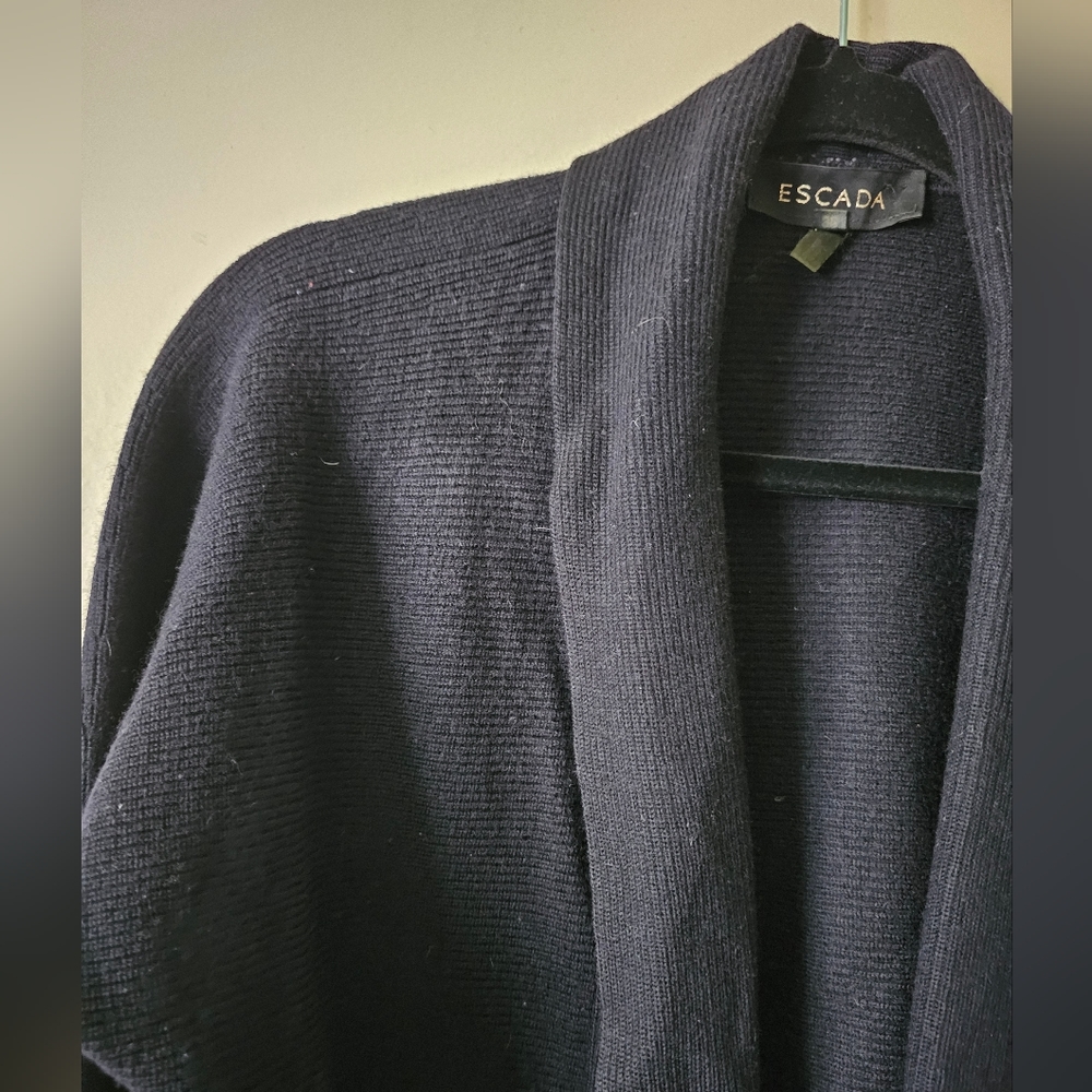 Escada Black Wool Cardigans. - Picture 6 of 10